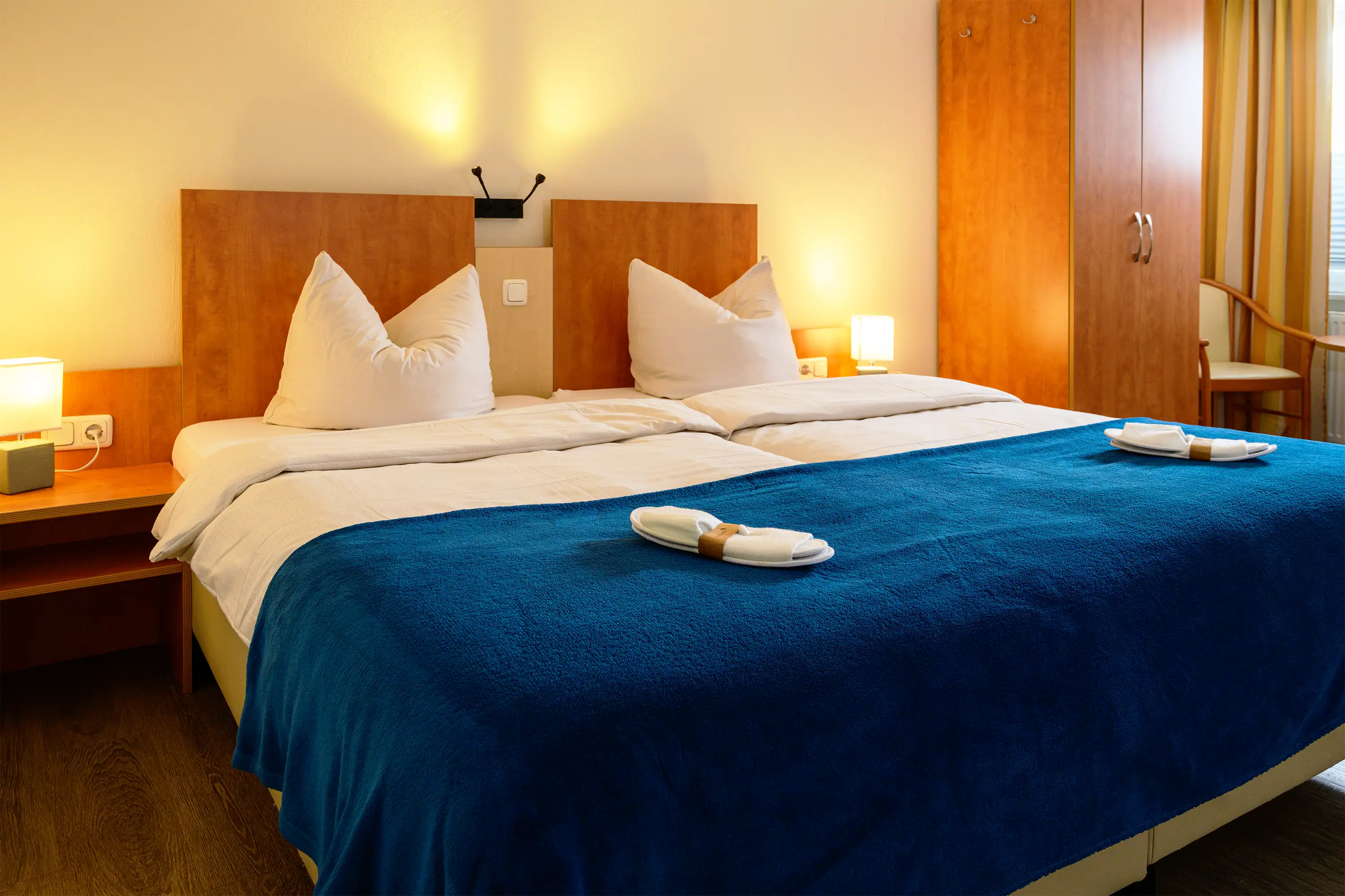 Gemütliches Doppelzimmer im Tauwerk Hotel Wilhelmshaven