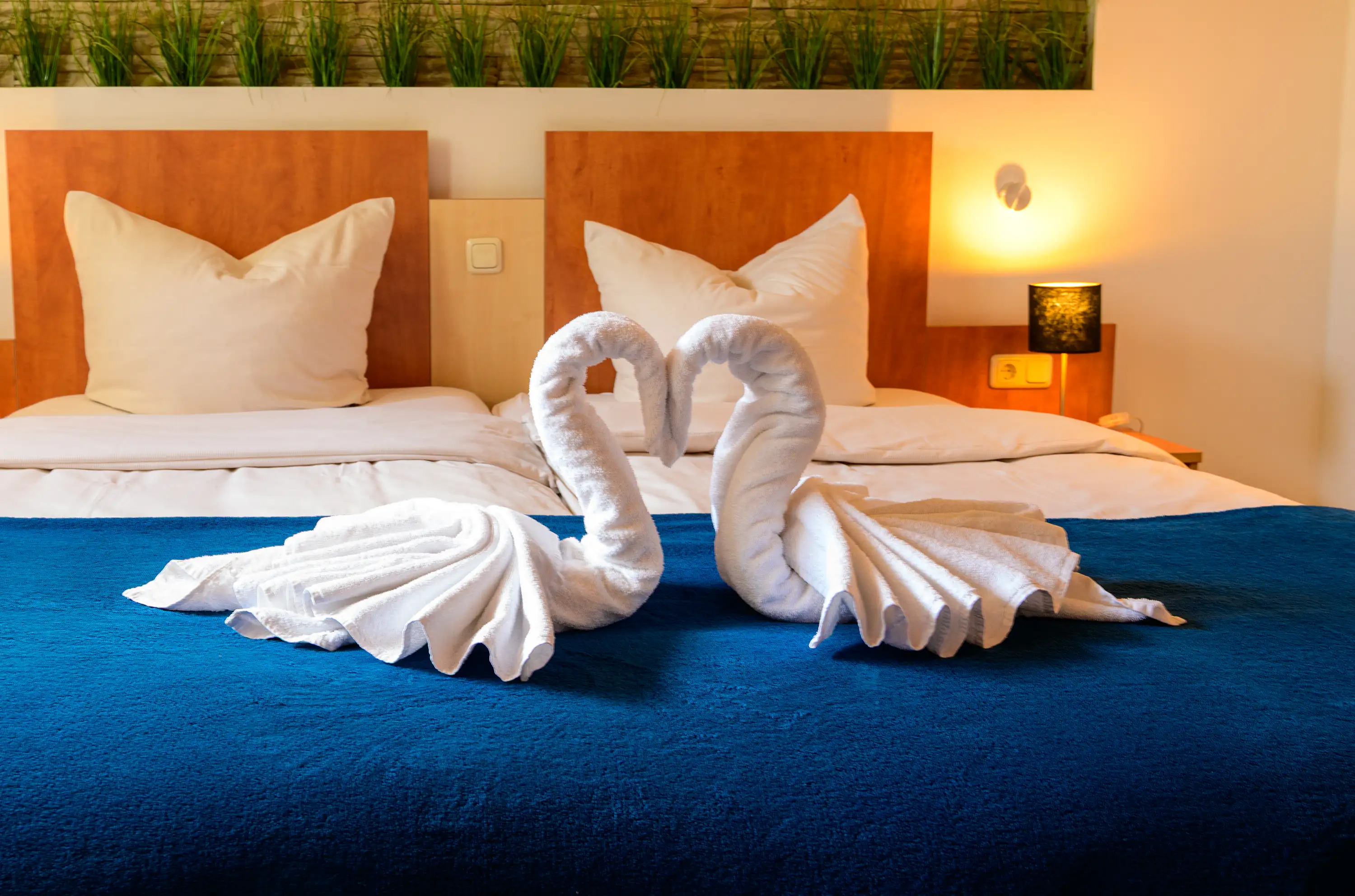Romantisches Doppelzimmer im Tauwerk Hotel